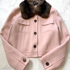 FOXEY フォクシー ピーコート チンチラ ウール カシミヤ 未使用級 カシミヤ100%＊チンチラファー Foxey ジャケット ベビー
