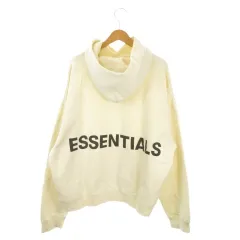 エフオージー エッセンシャルズ FOG ESSENTIALS FEAR OF GOD プルパーカー 裏起毛 L ベージュ バックロゴ 長袖 /MN20 ■GY01のサムネイル