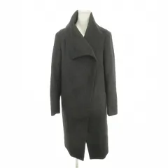 ダナキャランニューヨーク DKNY コート 4 ダークグレー ショールカラー 長袖 無地 /AH37 ■GY50のサムネイル