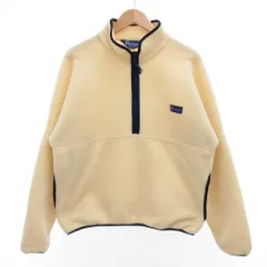 ペンフィールド Penfield 90's フリースジャケット ハーフジップ プルオーバー M アイボリー ブランドロゴパッチ /SD ■GY50のサムネイル