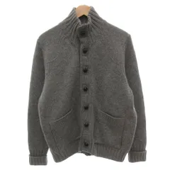 ブルックスブラザーズ BROOKS BROTHERS スタンドカラーカーディガン ニット ローゲージ くるみボタン 長袖 M グレー /FF ■GY50のサムネイル