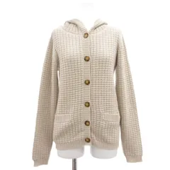 マックスマーラ ウィークエンドライン MAX MARA WEEKEND LINE カーディガン ニット フード付 メッシュ S ベージュ 長袖 ウール /SD ■GY50のサムネイル