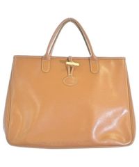 LONGCHAMP ロンシャン ロゾ トートバッグ キャメル A4 - メルカリ