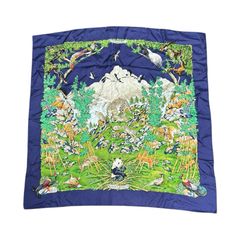 HERMES カレ90 千と一のウサギスカーフShinsuke Kawahara - メルカリ