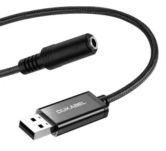 【人気商品】PC、Linuxなどに対応（Xbox One/PS3不対応） Pi、Chromebook、Windows PS4、Raspberry PS5 ゲーミング サウンドカード サウンドカード USBポート-4極（TRRS）オーディオケーブル ケーブル 変のサムネイル