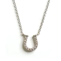 ティファニー TIFFANY&Co. メトロ ホースシュー ダイヤ ネックレス 750 K18WG ホワイトゴールド ダイヤモンド 1.9g 【中古】Aランクのサムネイル