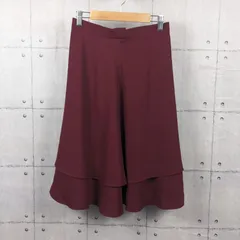 Viaggio Blu   ビアッジョブルー   フレアスカート  ボルドー   サイズ1  日本製のサムネイル