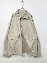 me+em select ミームセレクト ビッグシルエットボーイフレンドレザー ジャケット sizeM/アイボリー  ■■ レディース