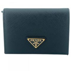 中古】 PRADA プラダ 1ML050トライアングルロゴ レザーウォレット