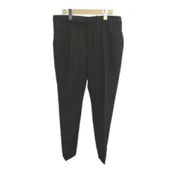サンローラン パリ SAINT LAURENT PARIS パンツ スラックス ウール 48 黒 ブラック シャドーストライプ柄 フルレングス / NP ■GY19のサムネイル