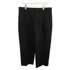 サンローラン パリ SAINT LAURENT PARIS パンツ スラックス ウール ジップフライ 48 L 黒 ブラック 660307 /XZ ■GY19のサムネイル