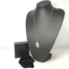 【中古品】 DIESEL ディーゼル MINI DOUBLE DOG TAG NECKLACE DX0202040 ミニ ダブル ドッグ タグ ネックレス アクセサリー 【192-260626-rt-03-tagh】のサムネイル
