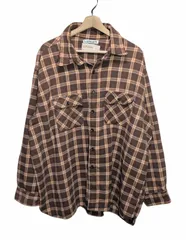 70s-80s USA製 JCPenney ジェイシーペニー チェック ネルシャツ ビッグサイズのサムネイル