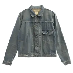 REMI RELIEF レミレリーフ 1st Type Denim Tracker Jacket ヴィンテージ加工 ファーストタイプ デニム トラッカー ジャケット インディゴブルー系 M【中古】のサムネイル