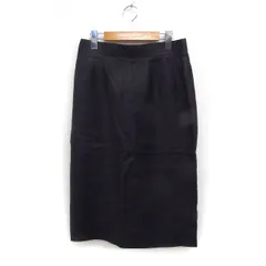 クロエ CHLOE 国内正規品 リネン 麻 タイトスカート ミディ丈 スリット 無地 44 ブラック 黒 /FT38のサムネイル