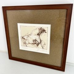 限定】ワイズバッシュ リトグラフ 「躍動する馬」 クロード・ワイズ