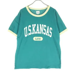 Lee リー プリント 半袖 Tシャツ L グリーン レディース 古着