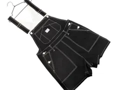 MILKFED ミルクフェド ショート丈 サロペット オーバーオール sizeS/黒 ■◆ レディースのサムネイル