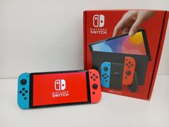 Nintendo Switch 有機ELモデル 本体 ネオンブルー/レッド ケース付き