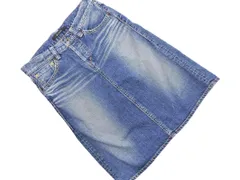 johnbull ジョンブル ボタンフライ デニムスカート sizeS/ブルー ■■ レディースのサムネイル