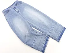 BEAMS HEART ビームスハート カットオフ ワイド デニムパンツ sizeS/青 ■■ レディースのサムネイル
