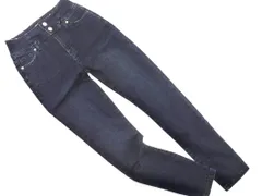 新品 LIP SERVICE リップサービス ダメージ加工 ハイウエスト レースアップ スキニー デニムパンツ sizeS/インディゴ ■■ レディースのサムネイル