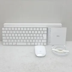 【中古 Aランク】別売りLightningケーブル付属 Apple Magic Keyboard 日本語キーボード A1644 マジックマウス2 A1657 セットのサムネイル
