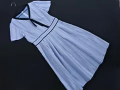 LAISSE PASSE レッセパッセ ストライプ ワンピース size38/ライトブルー ■◆ レディースのサムネイル