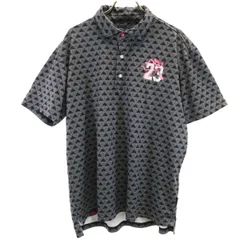 23ku 23区 Pink Panther ピンクパンサー コラボ ゴルフ 半袖 ポロシャツ LL グレー メンズ 古着のサムネイル