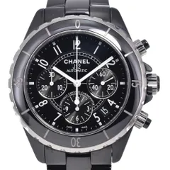 シャネル CHANEL H0940 J12 セラミック クロノグラフ ブラック 自動巻き メンズ 良品 腕時計 N#147712のサムネイル