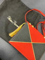 【441301106703】【美品/保存袋付】Paloma Picasso パロマピカソ ミニショルダーバッグ ポシェット タッセル 幾何学模様 イタリア製 現状品のサムネイル