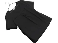 TRANS WORK トランスワーク ボーダー 半袖 プルオーバー カットソー size40/黒 ■◆ レディースのサムネイル