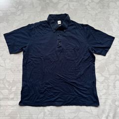 新品未使用 ネイビー 紺 ポロシャツ XLサイズ 紺 シンプル 無地 - メルカリ
