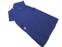 CHUMS チャムス ロゴ ポケット 半袖 ワンピース sizeM/紺 ■◆ レディースのサムネイル