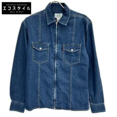 ARMANI EXCHANGE　アルマーニエクスチェンジ　インディゴ デニムジップアップジャケット　Sのサムネイル