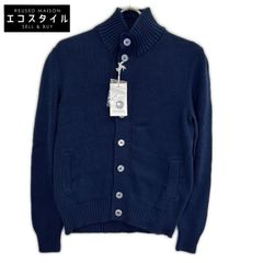 試着のみグランサッソGran Sasso フルダブルジップカーディガン52