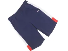 FILA フィラ ロゴ 刺繍 ハーフ パンツ sizeM/赤 ■◆ メンズのサムネイル