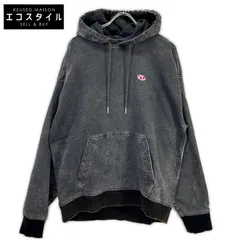 DIESEL　ディーゼル　ブラック D-UM-RIB-NE ジョグジーンズ プルオーバーパーカ　Mのサムネイル