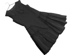 QUEENS COURT クイーンズコート フリル ノースリーブ ワンピース size1/黒 ■◆ レディースのサムネイル