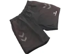 hummel ヒュンメル 大きいサイズ ロゴプリント ハーフ パンツ size86/黒 ■◆ メンズのサムネイル
