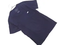 BLUE BLUE ブルーブルー FRUIT OF THE LOOM Vネック ポケット Tシャツ sizeM/紺 ■◆ メンズのサムネイル