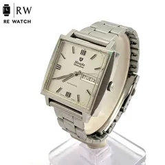 【中古】Nivada Grenchen 自動巻き スクエアケース 腕時計のサムネイル