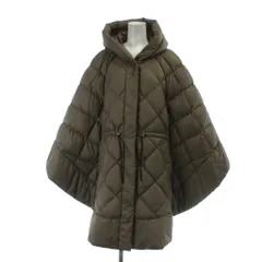 ウールリッチ WOOLRICH WWOU0469J エリスケープ ダウンジャケット ポンチョ ロゴ キルティング F ベージュ 茶 ブラウン ■GY18 /MQのサムネイル