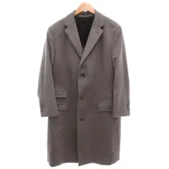 ヒューゴボス HUGO BOSS チェスターコート ロング丈 カシミヤ グレー ワンカラー アウター /BB ■GY17 ▲Hのサムネイル