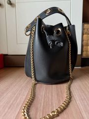 ZARA ラフィア風巾着バッグ - メルカリ