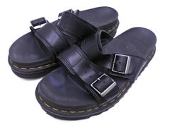 ブラック ダブルバックル 厚底サンダル Dr.Martins ドクター - メルカリ