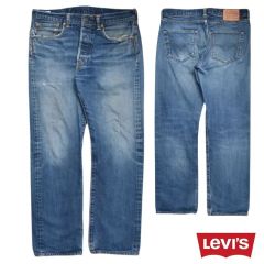 美品】Levi's 501 プレミアム ビッグE コーンミルズ 鬼ヒゲ W32 - メルカリ