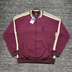 未使用品 needles × Sasquatchfabrix.RIB COLLAR TRACK JACKET DARK PURPLE XL ニードルス サスクワッチファブリクス トラックジャケット ダークパープルのサムネイル