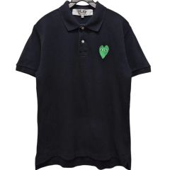 PLAY COMME des GARCONS ポロシャツ ブラック - メルカリ