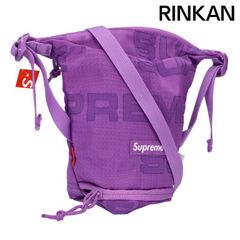 メンズ Supreme ジャガード ショルダーバッグ パープル